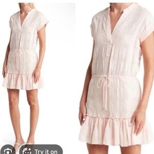 VERONICA BEARD light Pink Buttoned Dress Size S